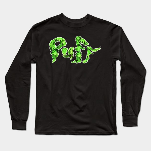 Puff Leaves Long Sleeve T-Shirt by Puff